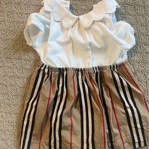Adorable baby barely worn Burberry outfit!